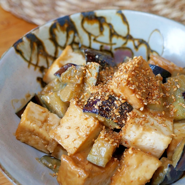 ナスと生揚げの味噌炒め